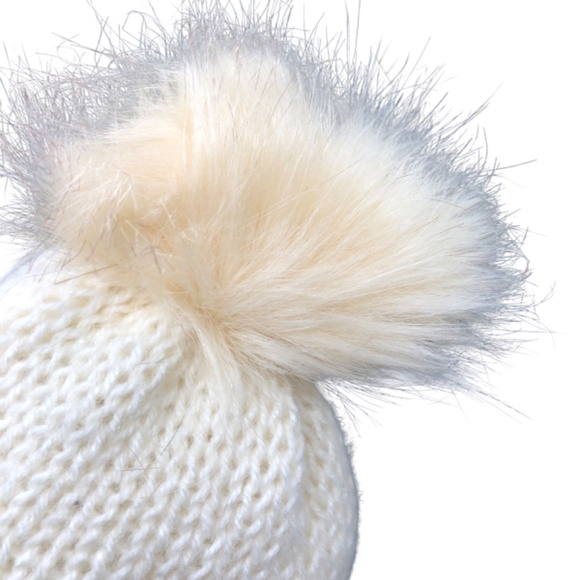 Hand-Knit Alpaca Blend Beanie with Removable Faux Fur Pom Pom Hat main image 6